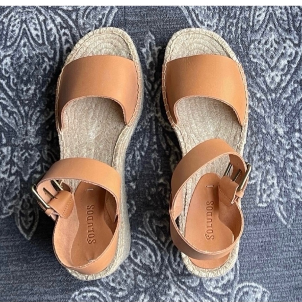 Soludos Minorca High Platform Sandal in Nude Size US 9.5 - Picture 6 of 13
